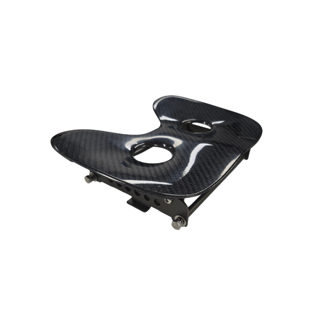 Complete Seat Without Wheels - Carbon - Single Action Aluminium Frame - Small or Large
