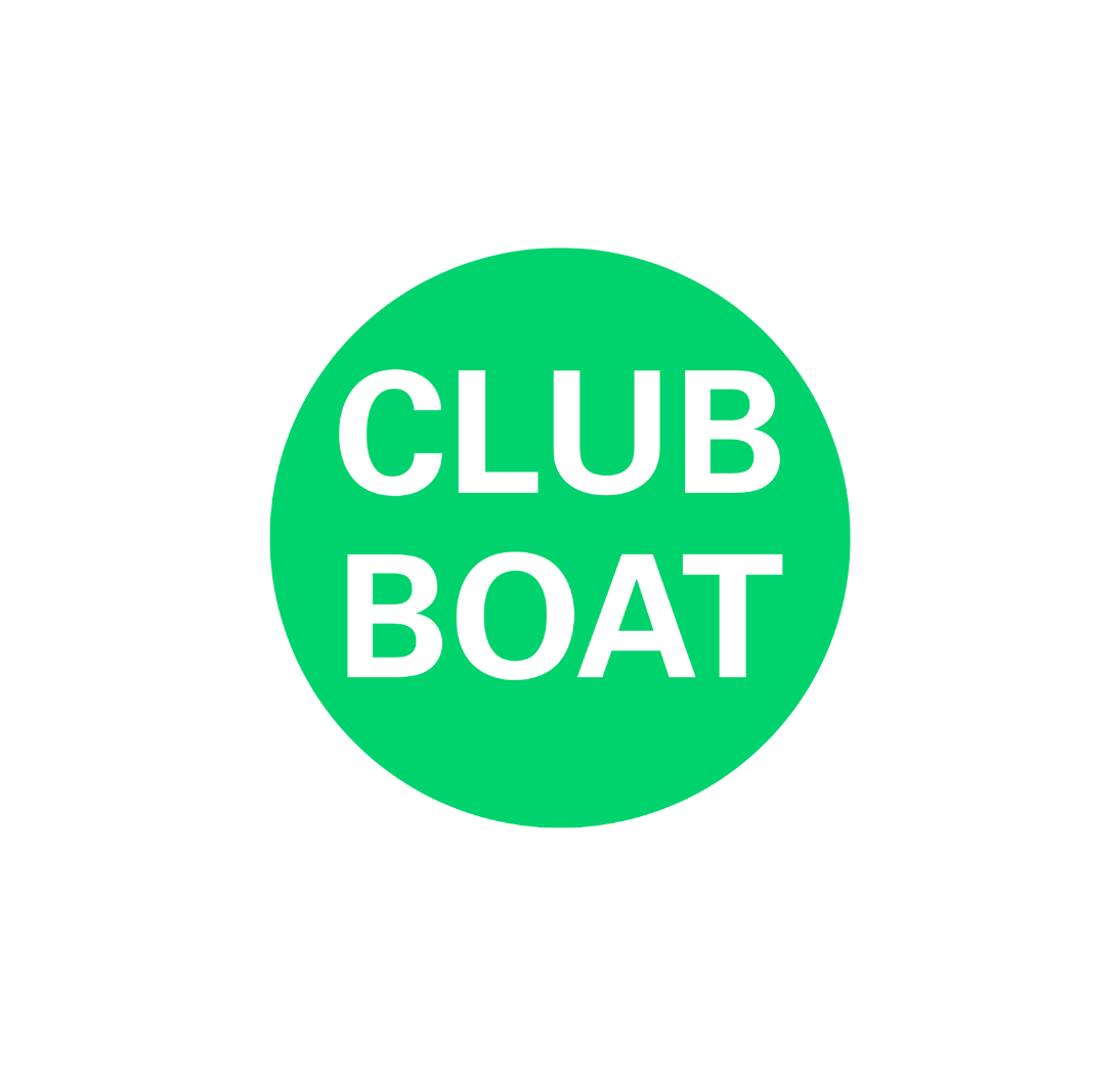 Club Boat Sticker - Green - 5cm Circle