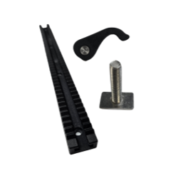 Foot Stretcher Track - Complete Set of 3 x 250mm - External Toothed Track With Cam Lock