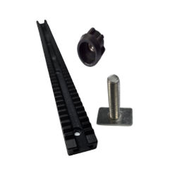 Foot Stretcher Track - Complete Set - 250mm -  External Toothed Track With Butterfly Nut