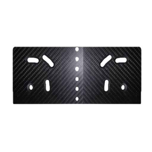 Carbon Fibre Mounting Plate - Adjustable Shoe Holes