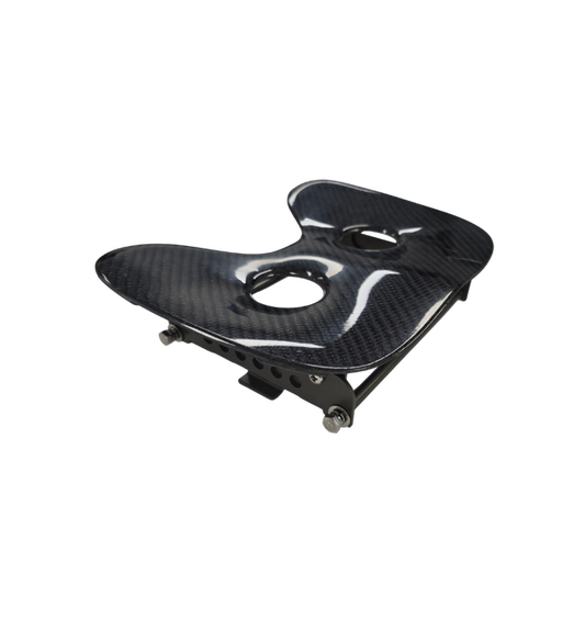 Complete Seat Without Wheels - Carbon - Single Action Aluminium Frame - Small or Large